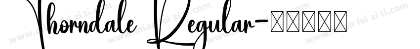 Thorndale Regular字体转换